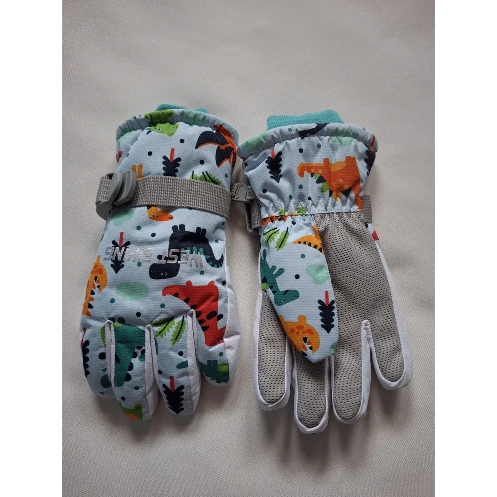 Witer Gloves For Boys Girls Kids Snow Gloves Years‎ Blue Size L